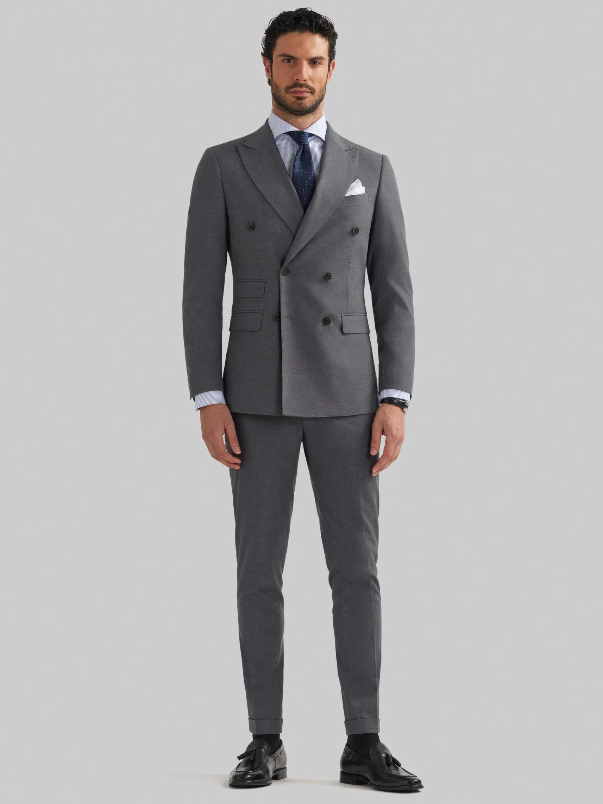 Sale Alvaro Moreno AMERICANA DUOMO CRUZADO Gris