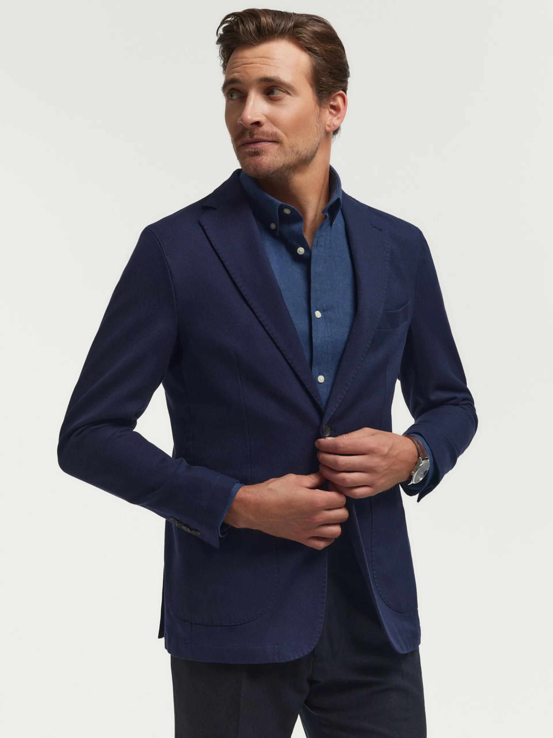 americana_esterilla__azul_marino_1.webp Sale Alvaro Moreno AMERICANA ESTERILLA Azul Marino