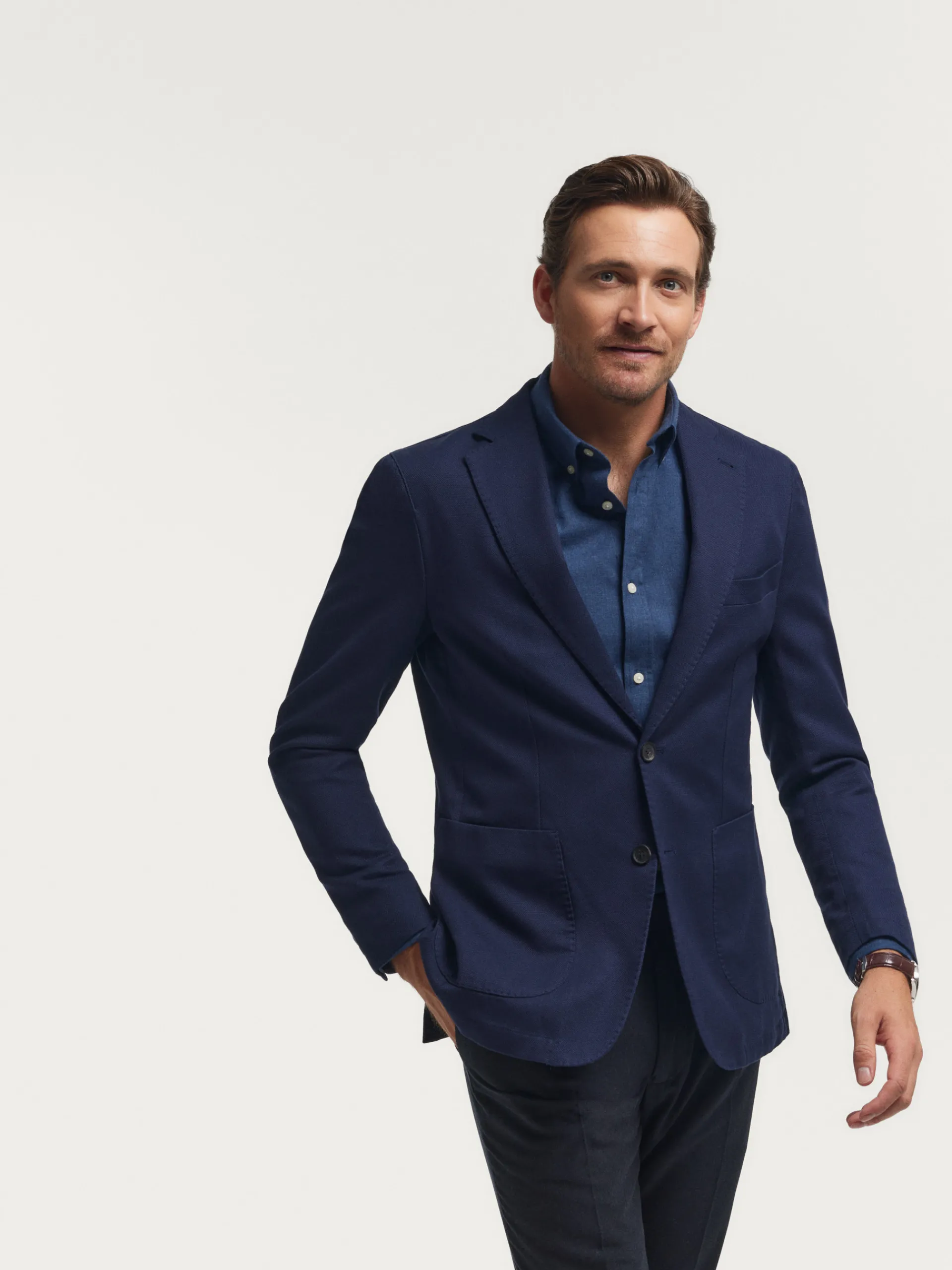 americana_esterilla__azul_marino_3.webp Sale Alvaro Moreno AMERICANA ESTERILLA Azul Marino