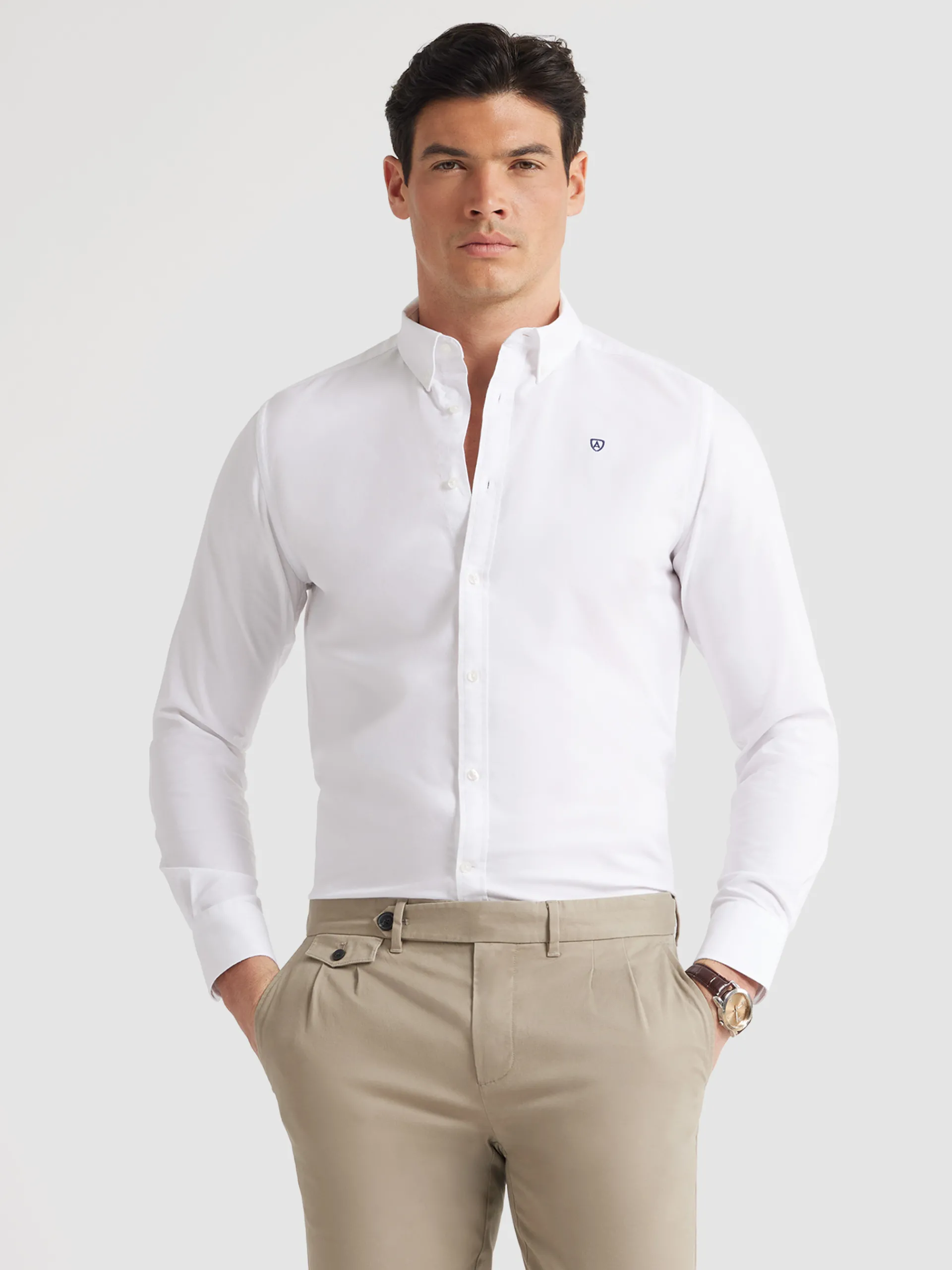 Outlet Alvaro Moreno CAMISA OXFORD BASIC Blanco