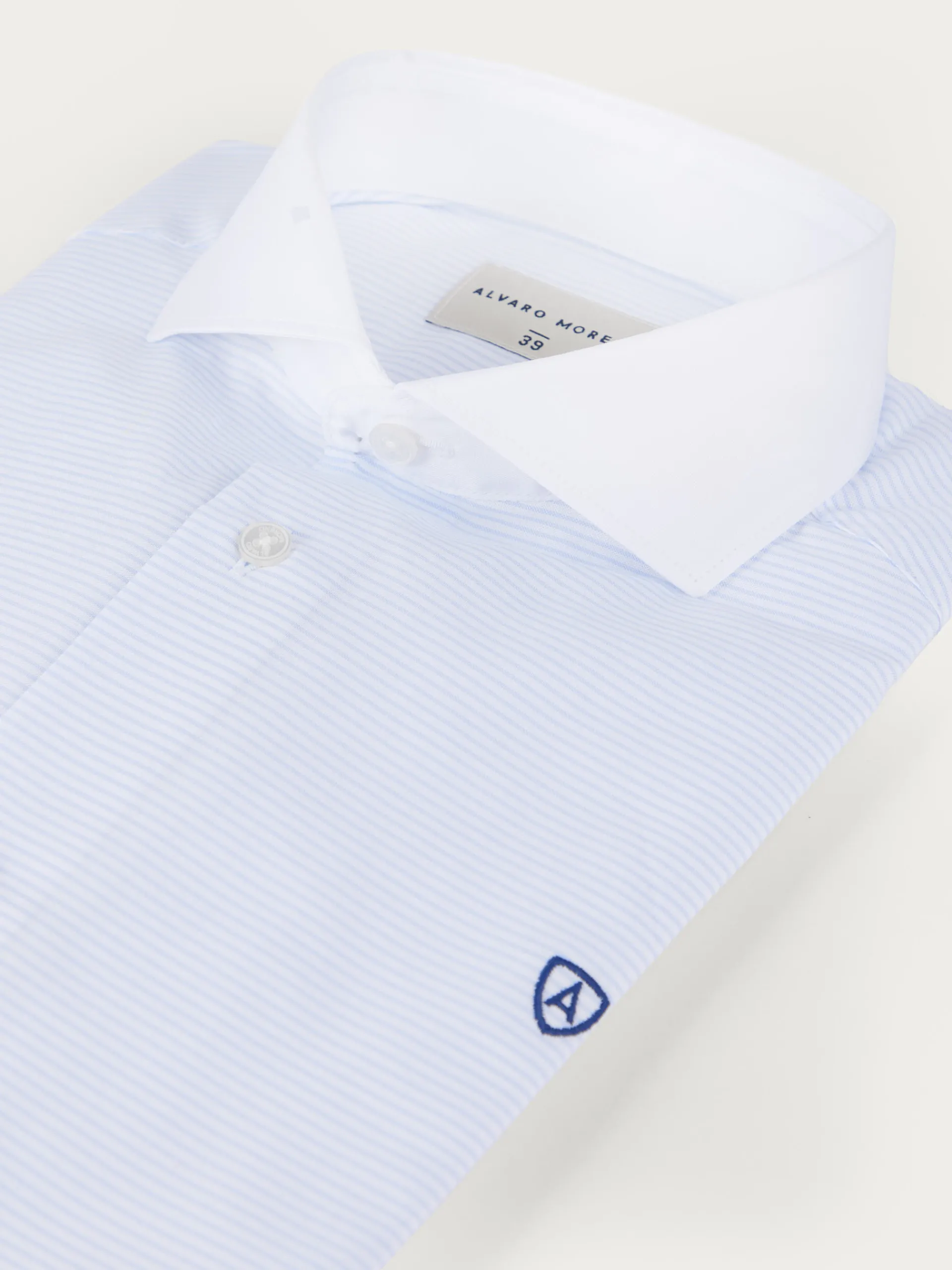 Fashion Alvaro Moreno CAMISA RAYAS P.DOBLE Celeste