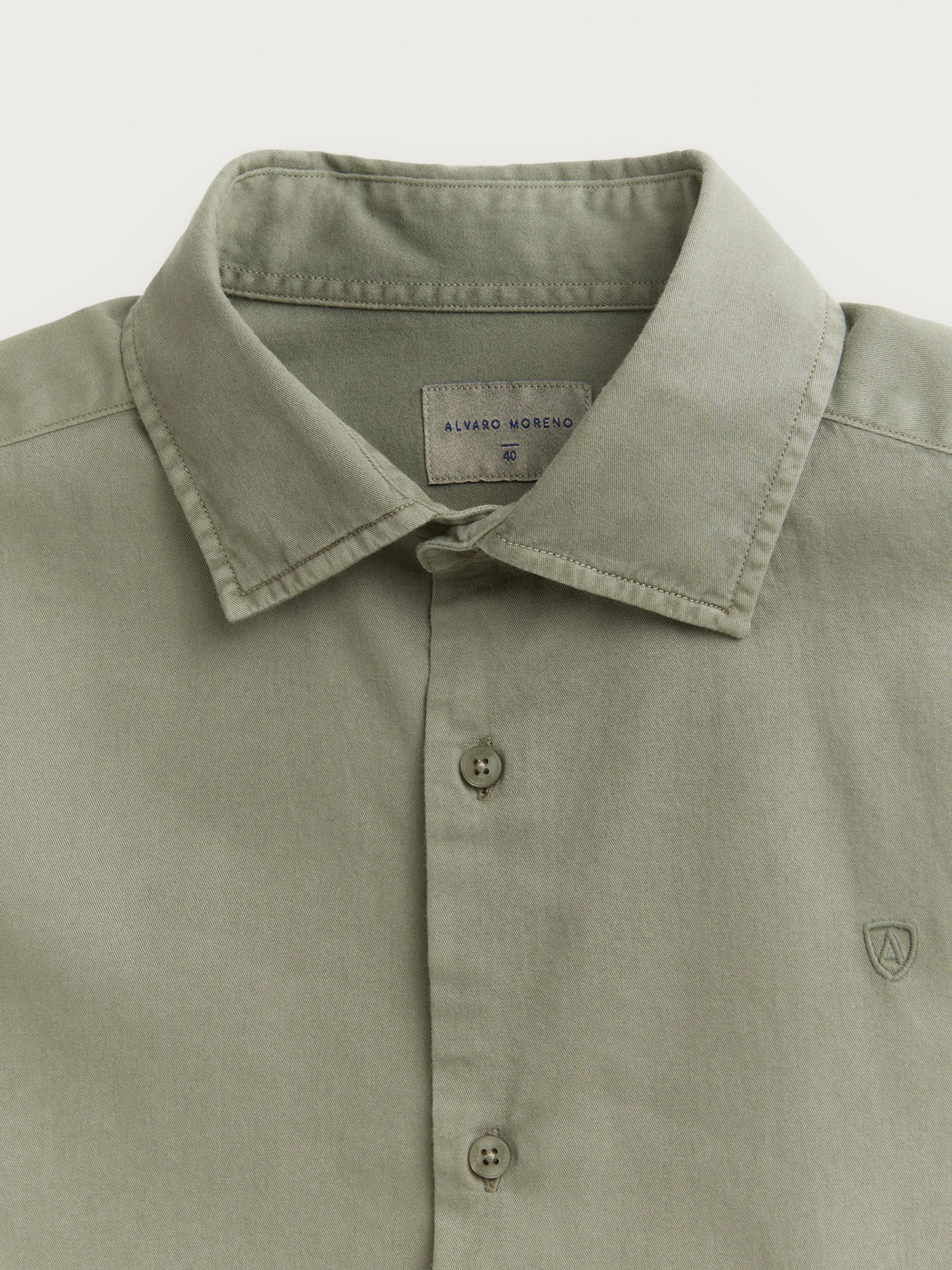 camisa_twill_dye_verde_2.webp Clearance Alvaro Moreno CAMISA TWILL DYE Verde