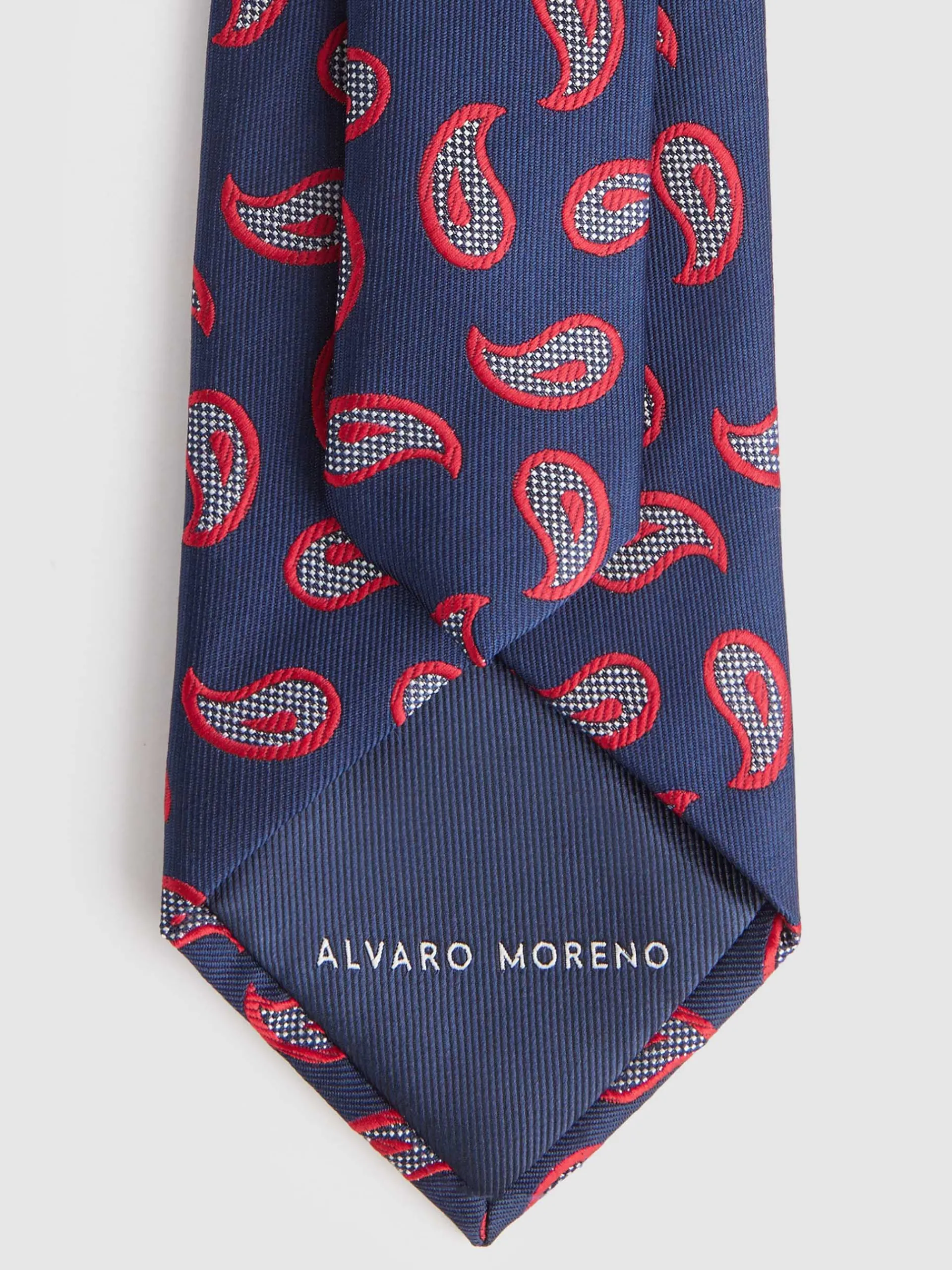 corbata_jacquard_mf_azul_marino_2-140.webp Online Alvaro Moreno CORBATA JACQUARD MF Azul Marino