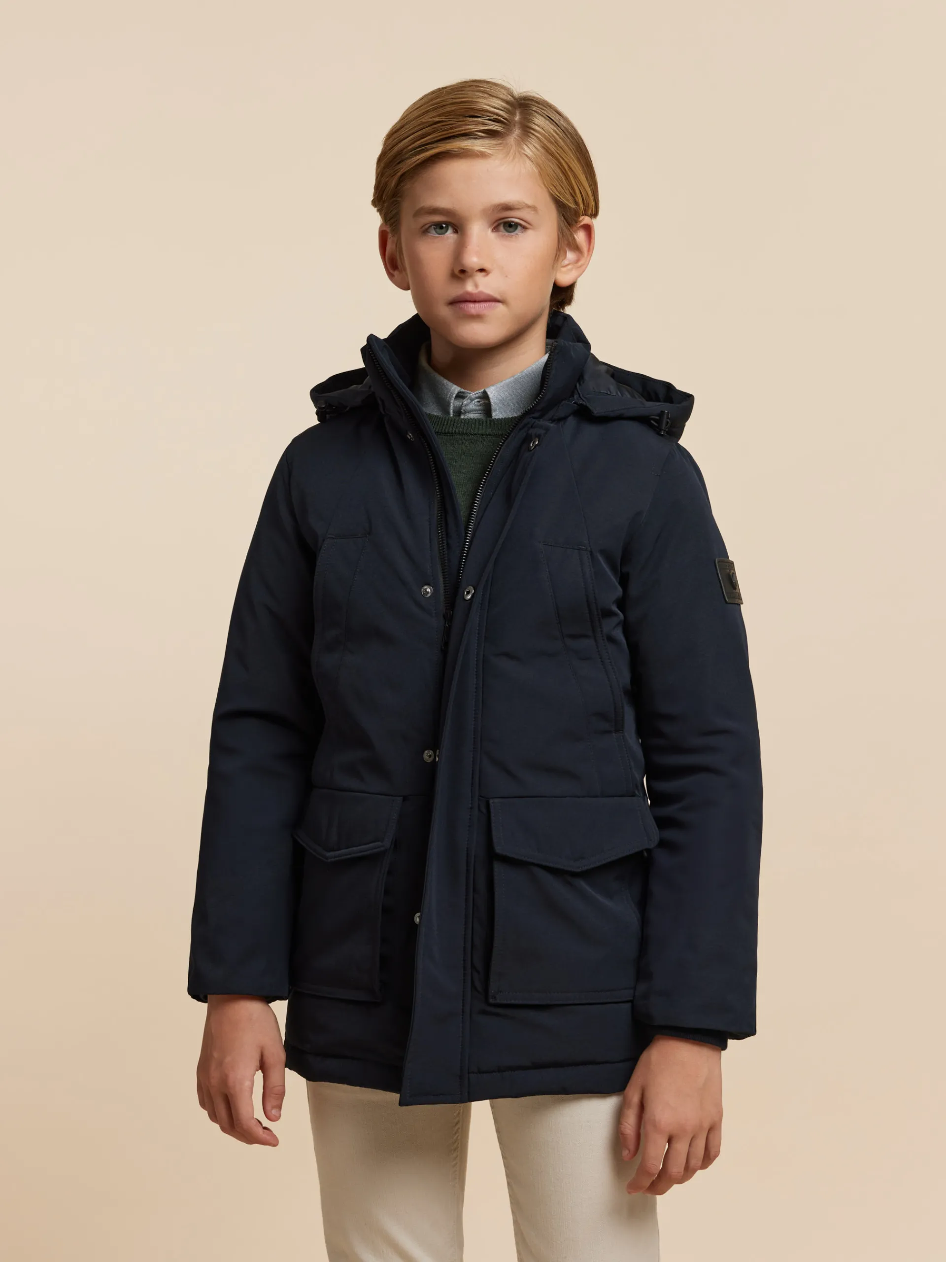 Hot Alvaro Moreno PARKA SHERMAN KIDS Azul Marino